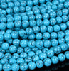 Blue Turquoise Gemstone Round 8MM Loose Beads (D566)