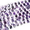 Natural Amethyst Gemstone Faceted Nugget 10X14-12X16MM 14X18-16X21MM 17X21-19X24MM Loose Beads (D426)