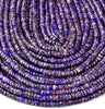Purple Silver Inclusion Sea Sediment Imperial Jasper Gemstone Grade AAA Heshi Rondelle 4X2MM Loose Beads (D501)