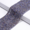 Natural Iolite Gemstone Grade AAA Round 3MM 4MM Loose Beads 15 inch Full Strand (P117)