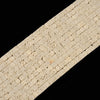 Ivory White Lava Gemstone Square Cube 4MM 6MM Loose Beads (D647)