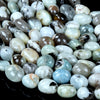 Natural Aquamarine Gemstone Pebble Nugget 5-7MM 6-8MM 8-10MM 10-12MM 11-14MM Loose Beads (D500)