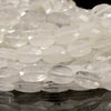 Natural Rock Crystal Clear Quartz Gemstone Micro Faceted Oval 8X6MM 11X7MM Loose Beads 7.5inch Half Strand (D719)