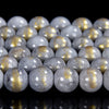 Gray Gold Mashan Jade Gemstone Round 4MM 6MM 8MM 10MM Loose Beads (D571)