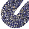 Natural Sodalite Gemstone Micro Faceted Oval 8X6MM 11X7MM Loose Beads 7.5inch Half Strand (D719)