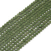 Dark Green Lava Gemstone Love Heart 6MM Loose Beads (D643)