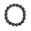Natural Iolite Gemstone Round Bracelet 8MM 10MM 12MM 7.5 inch 8 inch Strand (S50)