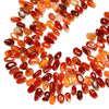 Natural Carnelian Agate Gemstone Stick Pebble Chip 14-26MM Loose Beads (D715)