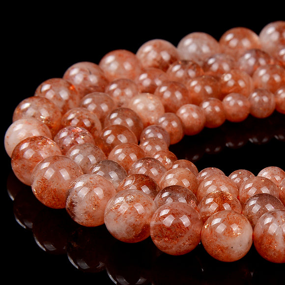 Rainbow Lattice Sunstone Gemstone Grade AA Round 4MM 5MM 6MM 7MM 8MM Loose Beads (D446)