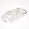 Natural Rock Crystal Clear Quartz Gemstone Round Bracelet 7MM 10MM 7.5 inch Strand (S23)