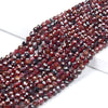 4MM Natural Red Garnet Gemstone Micro Faceted Round Loose Beads 15.5 inch Full Strand (80017909-P83)