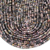 Natural Golden Black Rutilated Quartz Gemstone Grade AA 5X3MM Micro Faceted Rondelle Loose Beads 15 inch Full Strand (80018122-P89)