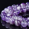 Natural Chevron Amethyst Gemstone Grade A Round 5MM 6MM 7MM 8MM 9MM Loose Beads (D491)