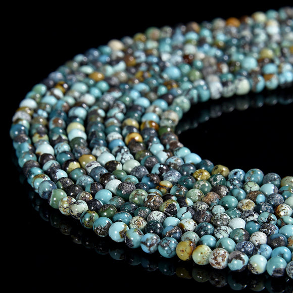 Natural Turquoise Gemstone Grade Round 2MM 3MM Loose Beads 15.5 inch Full Strand(P103)