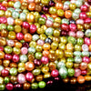 Freshwater Mix Colors Pearl Gemstone Potato Nugget 5-7MM Loose Beads (S28)