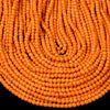 4MM Orange Turquoise Gemstone Round Loose Beads 15.5 inch Full Strand (80017891-P81)