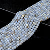 Natural Chalcedony Blue Lace Agate Gemstone Grade A 5MM Micro Faceted Round Loose Beads 15 inch Full Strand (80018196-P95)