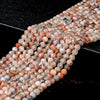 Natural Arusha Rainbow Lattice Sunstone Gemstone Grade AA Micro Faceted Round 5MM 6MM Loose Beads (P98)