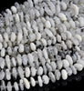 Natural Rainbow Moonstone Gemstone Pebble Nugget Freeform Rondelle 8-10MM Loose Beads (D558)