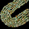 100% Genuine Natural Turquoise Green Brown Gemstone Pebble Nugget Chip 4-6MM 5-8MM 6-10MM Loose Beads (D431)