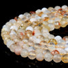 Natural Citrine Gemstone Grade A Micro Faceted Round 4MM 6MM Loose Beads (P96)