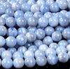 Chalcedony Blue Lace Agate Gemstone Grade AA Round 5MM 6MM 7MM 8MM 9MM 10MM 11MM 12MM Loose Beads (D485)
