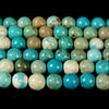 Turquoise Howlite Gemstone Round 7MM 8MM Loose Beads 15inch Full Strand (D662)
