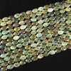 Natural African Turquoise Gemstone Micro Faceted Oval 11X7MM Loose Beads 7.5 inch Half Strand (80021480-D718)