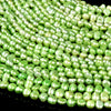 Freshwater Lime Green Pearl Gemstone Potato Nugget 5-7MM Loose Beads (S28)