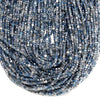Natural Aquamarine Gemstone Grade AA Faceted Diamond Cut Cube 2MM Loose Beads 15 inch Full Strand (80020694-P119)