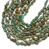 100% Genuine Natural Green Turquoise Gemstone Pebble Nugget Chip 6-8MM 8-10MM 10-12MM Loose Beads (D611)