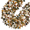 Natural Ocean Agate Gemstone Stick Pebble Chip 9-17MM Loose Beads (D713)