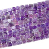 Natural Chevron Amethyst Gemstone Cube 9-11MM 10-13MM 11-15MM Loose Beads (D422)