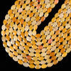 Natural Yellow Jade Gemstone Micro Faceted Oval 11X7MM Loose Beads 7.5 inch Half Strand (80021481-D718)