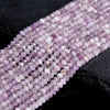 Natural Kunzite Gemstone Grade AAA Micro Faceted Rondelle 3X2MM Loose Beads (P115)