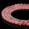 Natural Strawberry Quartz Gemstone Round 4MM 5MM 6MM 7MM 8MM 9MM 10MM Loose Beads (D586)