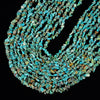 100% Genuine Natural Blue Turquoise Gemstone Pebble Nugget Chip 3-4MM Loose Beads (D613)