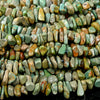 100% Genuine Natural Turquoise Green Brown Gemstone Pebble Nugget Chip 4-6MM 5-8MM 6-10MM Loose Beads (D431)