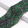 Green Purple Jade Gemstone Round 4MM Loose Beads 14.5 inch Full Strand (80020083-D617)