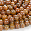 Natural Green Sandalwood Mala Meditation Beads Round 6MM 8MM 10MM 12MM Loose Beads 16 inch BULK LOT (2-W0)