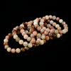 Natural Orange Black Sunstone Gemstone Round Bracelet 8MM 10MM 7.5 inch Strand (S54)