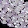 Natural Lavender Amethyst Gemstone 11X20-14X26MM Faceted Rice Tube Loose Beads (D427)