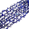 Natural Lapis Lazuli Gemstone Stick Pebble Chip 9-17MM Loose Beads (D714)