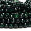 Dark Green Jade Gemstone Faceted Round 6MM 8MM Loose Beads (D633)