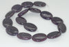 25X18mm Dark Purple Lepidolite Gemstone Grade A Oval Loose Beads 16 inch Full Strand (90188227-661)