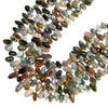 Natural Ocean Agate Gemstone Stick Pebble Chip 9-17MM Loose Beads (D714)