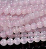 Natural Rare Pink Mangano Calcite UV Reactive Gemstone Grade AAA Round 6MM 8MM 10MM Loose Beads (D529)