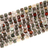 Natural African Blood Stone Gemstone Faceted Round Tube Hexagon 10X8MM Loose Beads (D721)