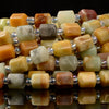 Natural Amazonite Gemstone Faceted Round Tube Hexagon 10X8MM Loose Beads (D721)
