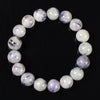 Natural Rare Feather Lepidolite in Quartz Gemstone Grade AAA Round Bracelet 8MM 9MM 10MM 11MM 12MM (S57)